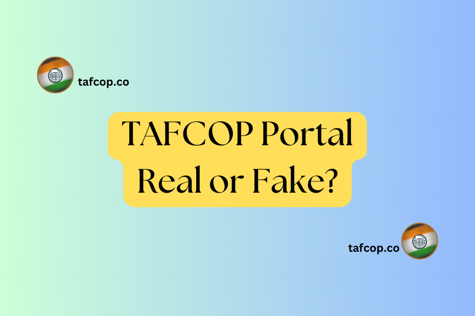 Tafcop portal real or fake